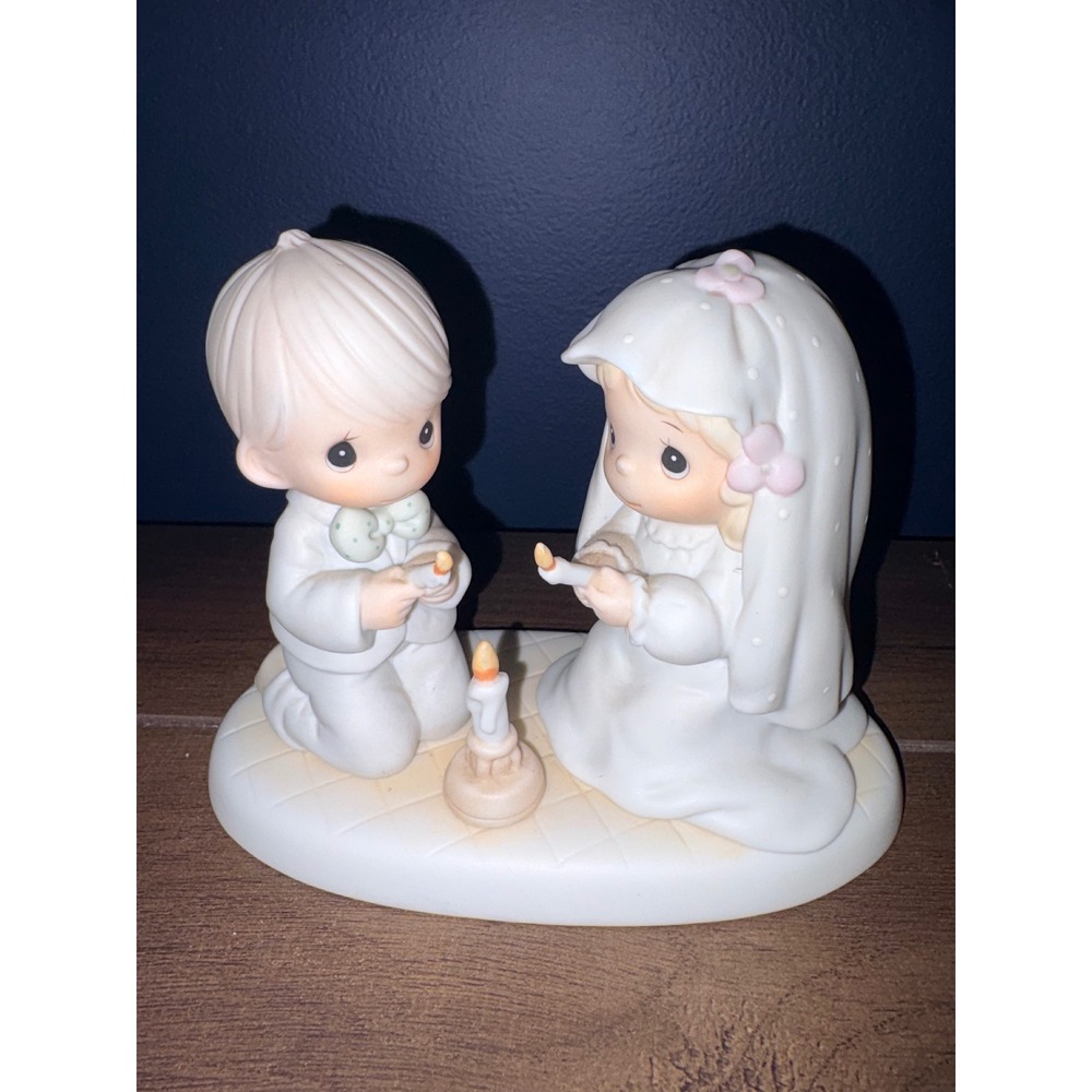 Precious Moments The Lord Is Your Light To Happiness Wedding Figurine 520837